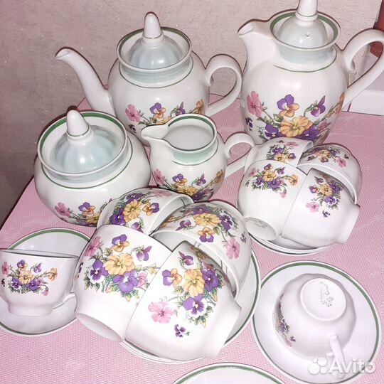 Новый сервиз фарфор Дулево по предметам