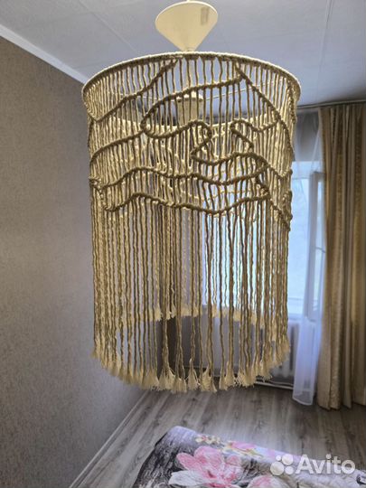 Абажур в технике макраме