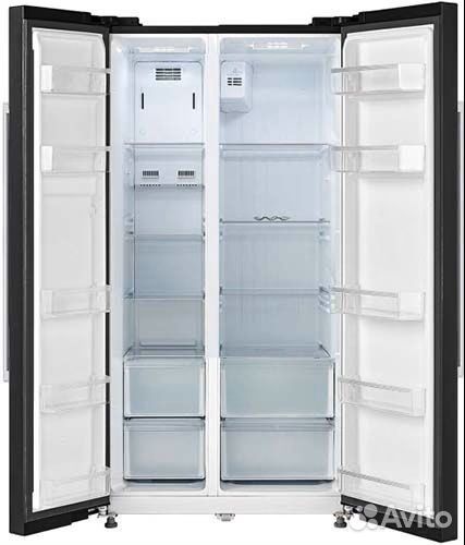 Midea MRS518snbl1 Side-by-Side No Frost