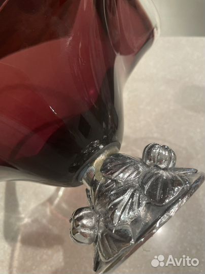 Ваза для фруктов муранское стекло италия murano