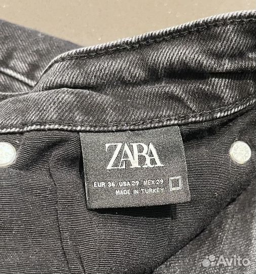 Джинсы Zara 36 размер прямые