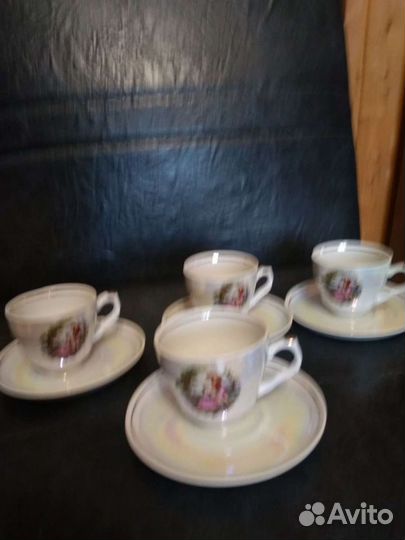 Чашка с блюдцем фарфор