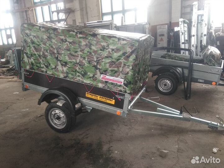 Курганский прицеп Крепыш бакелит рейлинг(2,0х1,26)