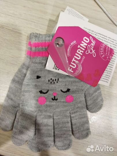 Перчатки для девочки новые