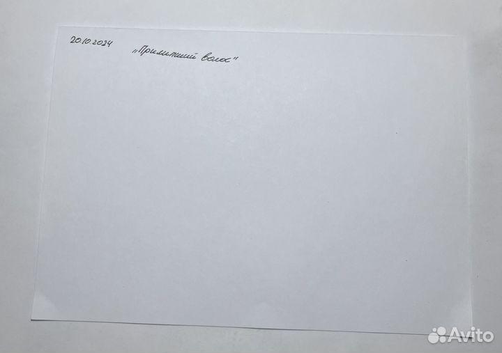 Букарта Прилипший волос“