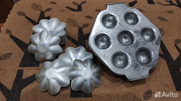Винтажные алюминиевые формы для выпечки