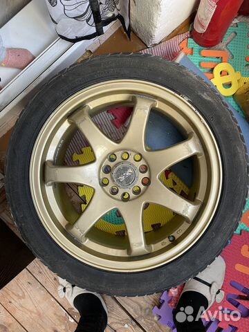 Летняя резина 225/45 R17 nokian на дисках xxr 522