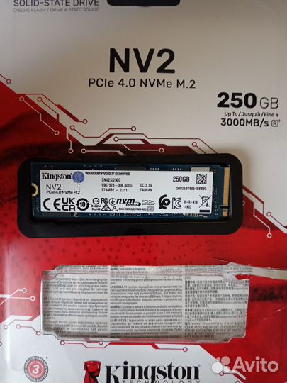 SSD M2 nmve Kingston 250gb