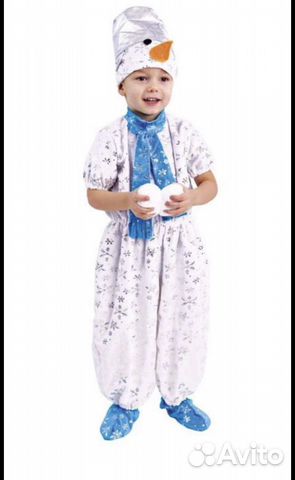 Костюм снеговика 104