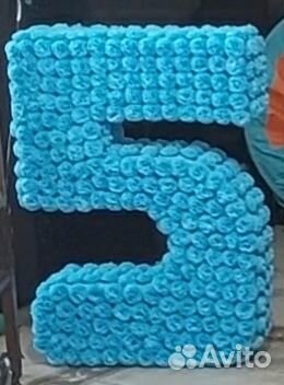 Делаю цифры из салфеток