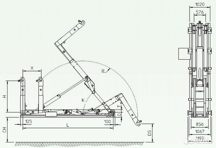 Мультилифт FAW 3310ам (8х4) + HyvaLift titan 26-65