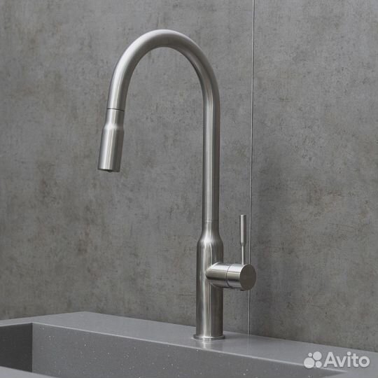 Смеситель Lemark Expert для кухни с вытягивающимс