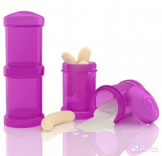 Контейнер для сухой смеси Twistshake в наборе из 2