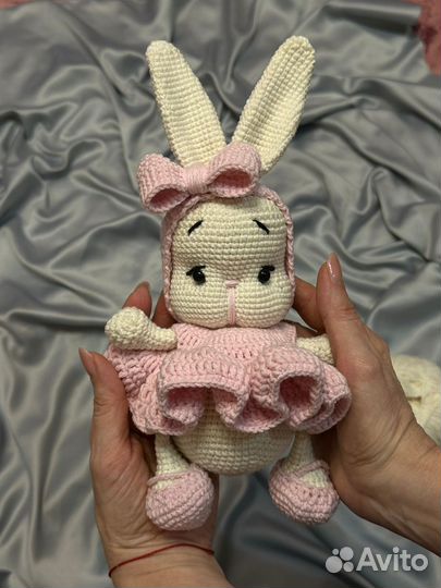 Мягкая игрушка заяц ручной работы