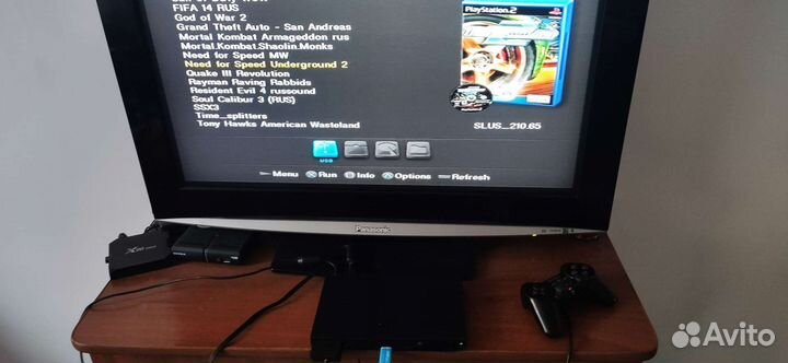 PS2 slim прошита +64gb games