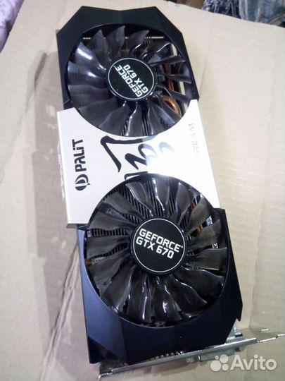Видео карта GeForce GTX 670. 2Gb.Исправная