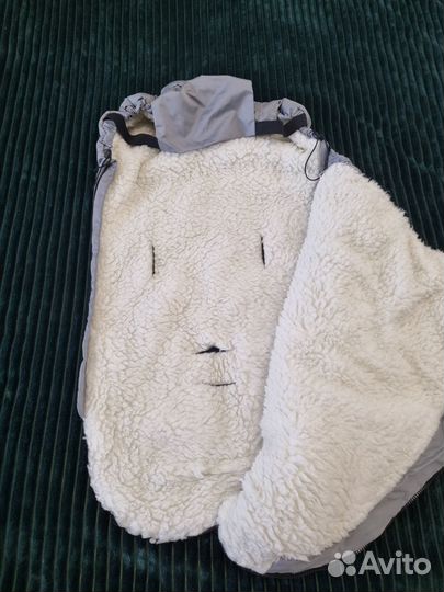Зимний конверт в коляску на овчине
