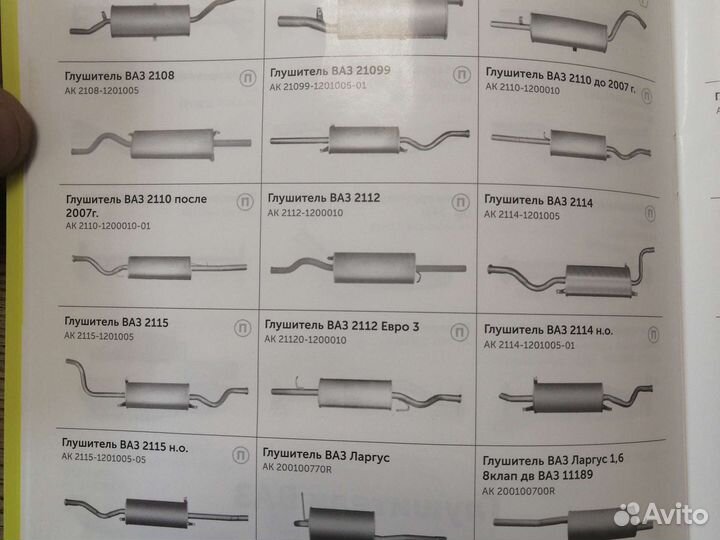 Глушитель ваз