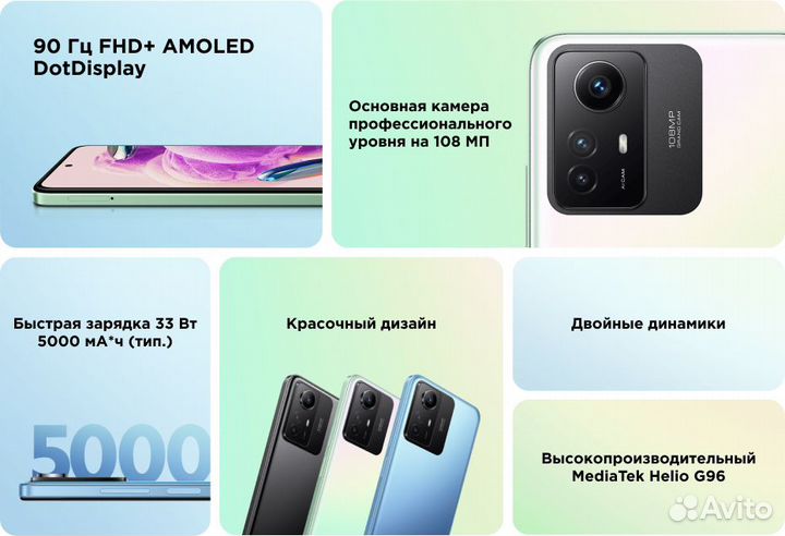 Xiaomi Redmi Note 12S, 8/256 ГБ