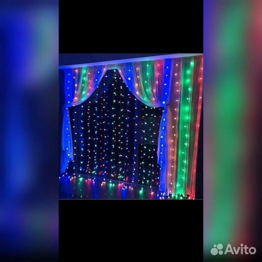 Гирлянда штора (занавес )