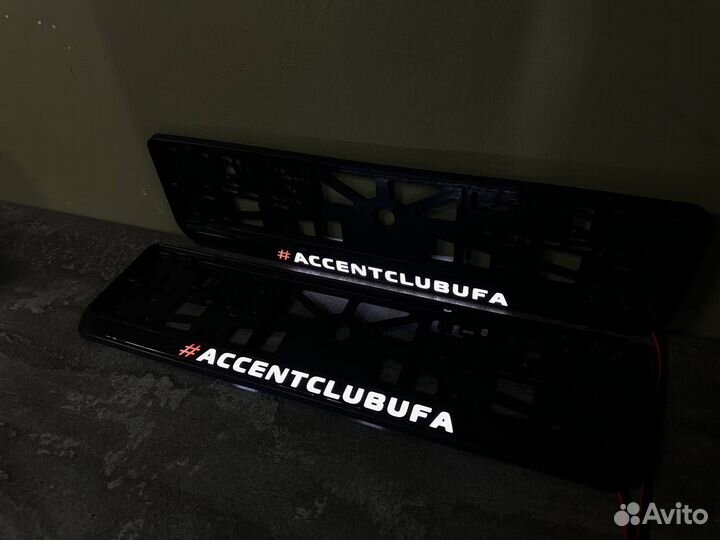 Номерная led рамка с вашим дизайном