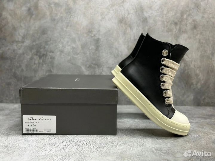 Rick Owens Drkshdw Jumbo Lace High Black