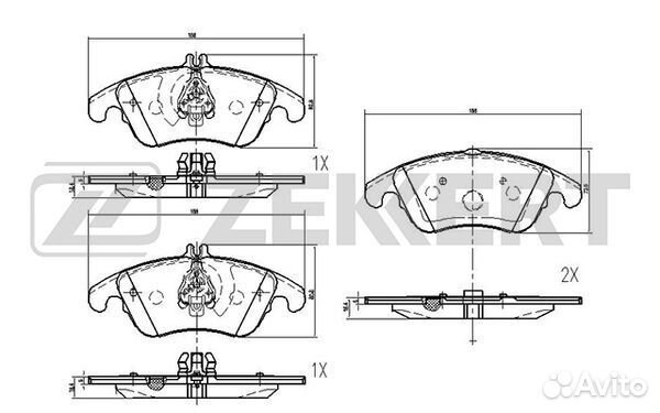 Колодки торм. диск. передн. MB C-Class (204) 07- C