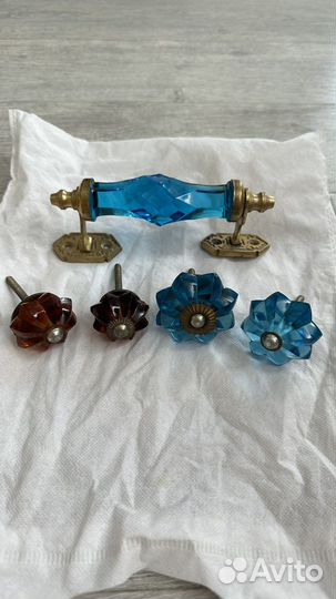 Дверные ручки стеклянные из Индии