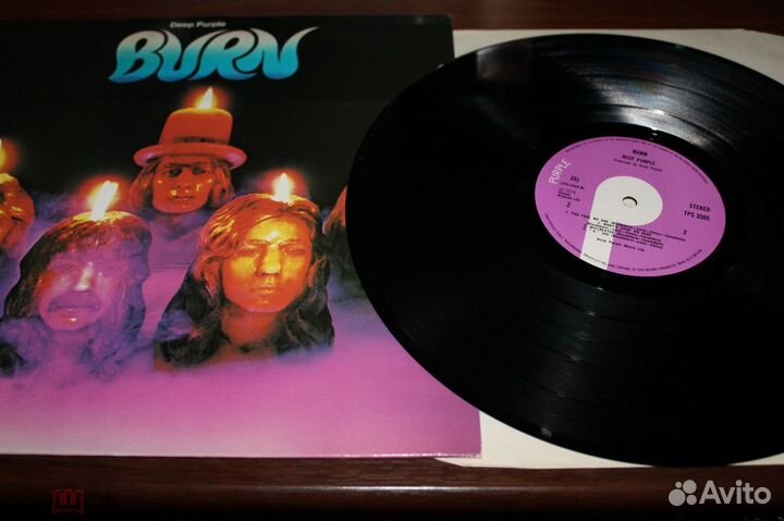 Deep Purple -Burn оригинал 2st UK EX+NM