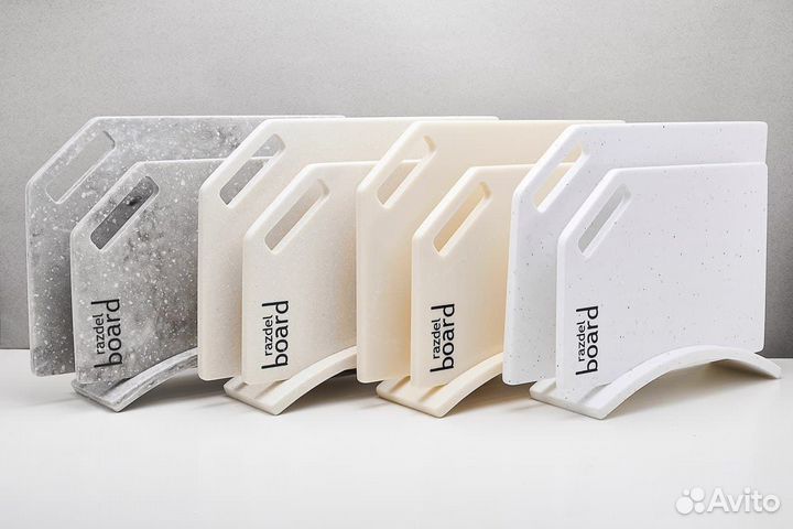 Набор каменных акриловых досок на подставке