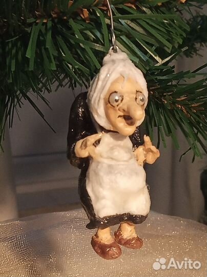 Ватные елочные игрушки