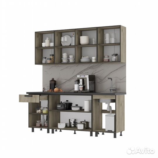 Вместительная кухня 2,0 метра