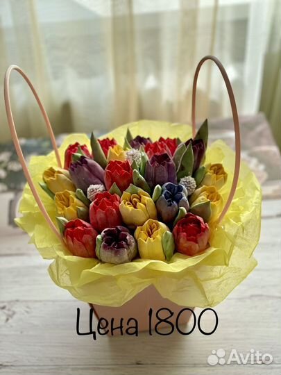 Букеты из зефира /цветы из зефира