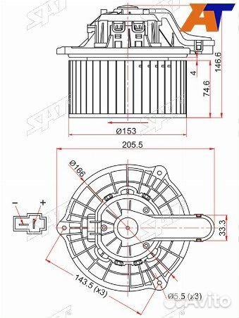 Мотор отопилеля салона, мотор печки KIA sportage