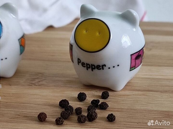 Набор для специй фарфор соль перец