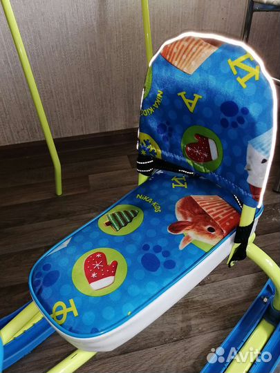Снегокат Nika Twiny 2,с родительской ручкой