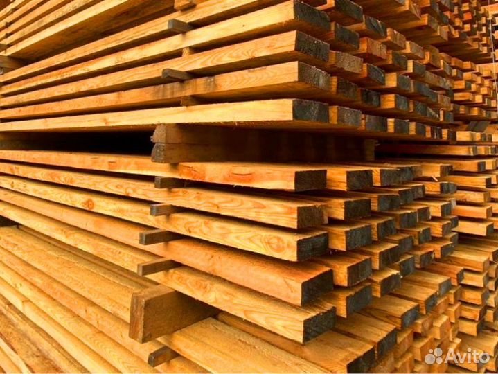 Строганная доска лиственница 45х90х6000мм, опт