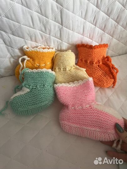 Пинетки вязаные