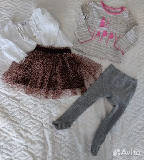 Вещи пакетом на девочку 74-80