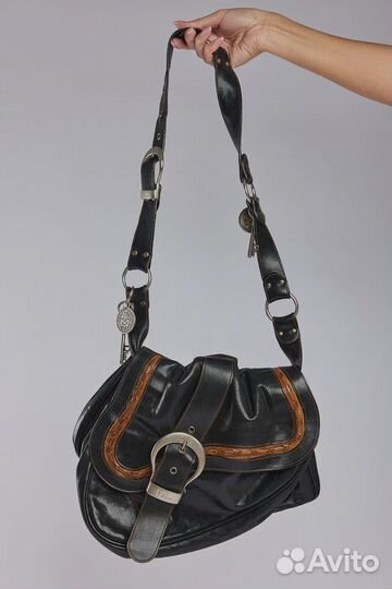 Винтажная сумка седло Dior