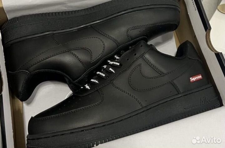 Кроссовки nike air force 1 supreme black