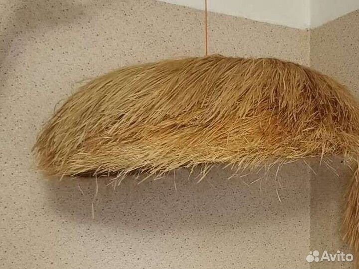 Абажур светильник бохо плетёный