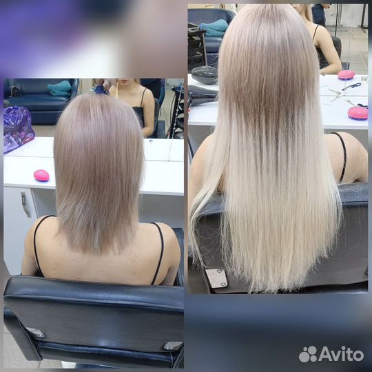 Наращивание волос(Натуральные, Биопротеиновые)