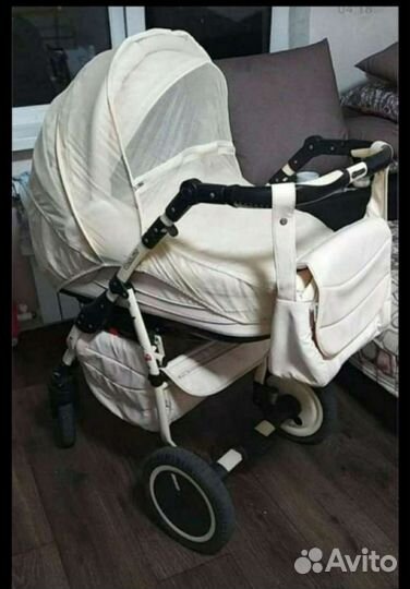 Коляска 2 в 1 adamex экокожа