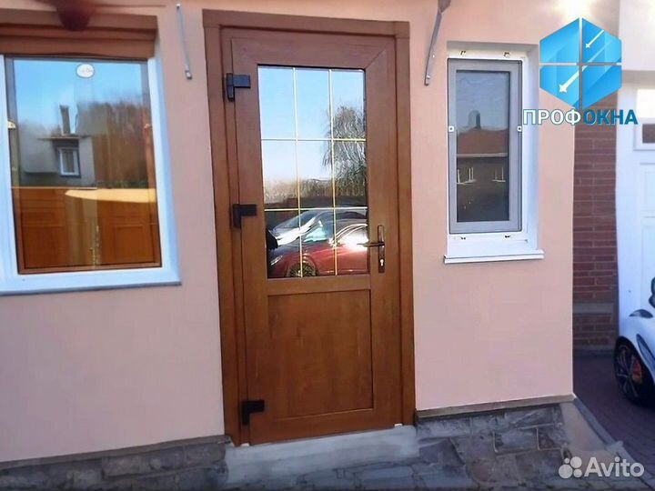 Дверь пвх со стеклом / Изготовление и Установка