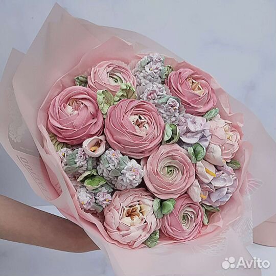 Зефирный букет Сладий подарок на день рождения