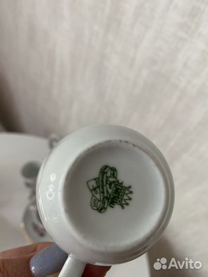 Чайный кофейный сервиз ГДР Ильменау Jlmenau