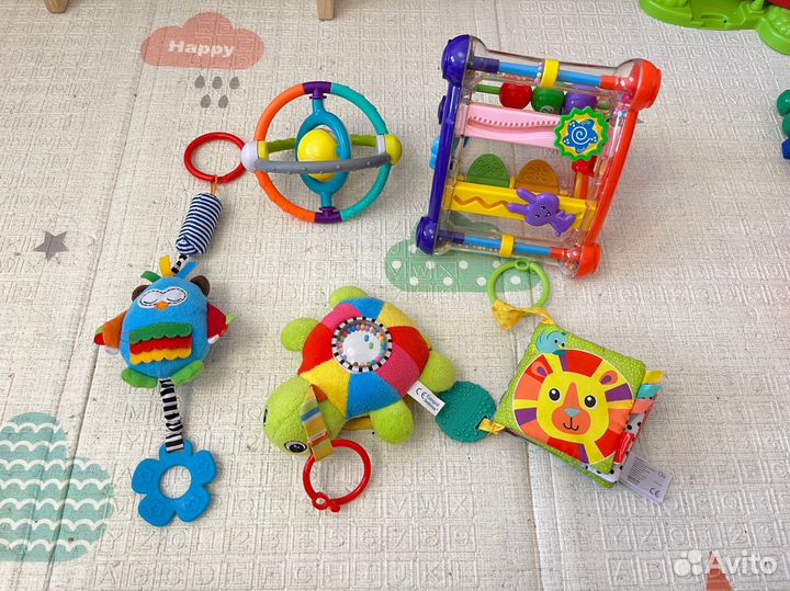 Мягкая книжка, игрушки подвески, развивающие