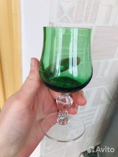 Фужеры цветной хрусталь СССР