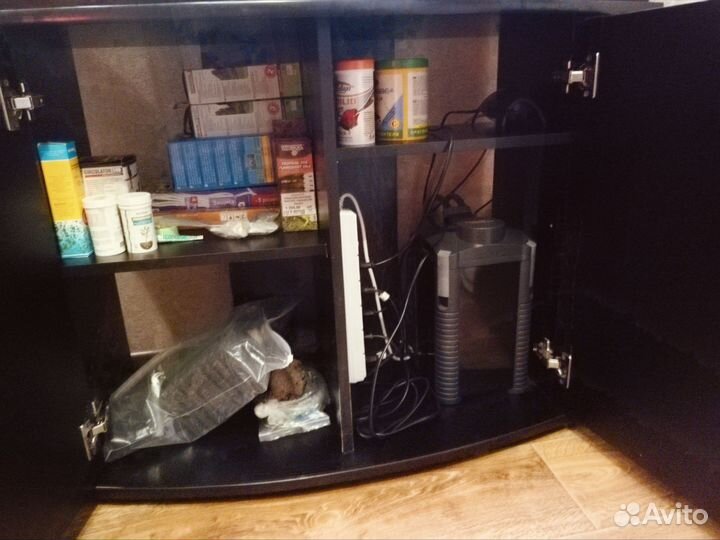 Аквариум 170 литров, отдадим все что на фото